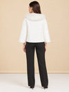 Short Embroidery Caplet model_back