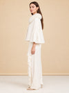 Short Embroidery Caplet model_side