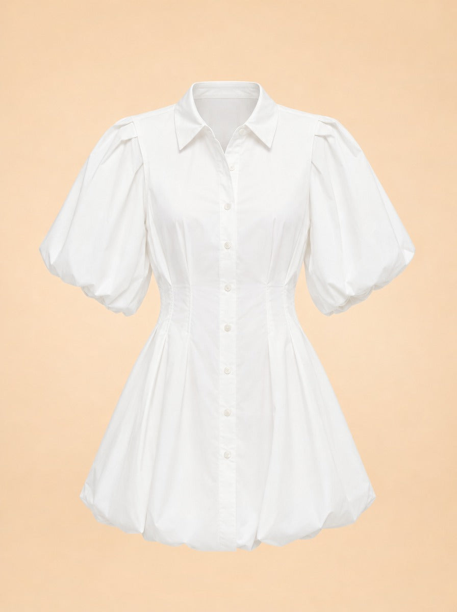 Signature Cleo Dress ghost_front