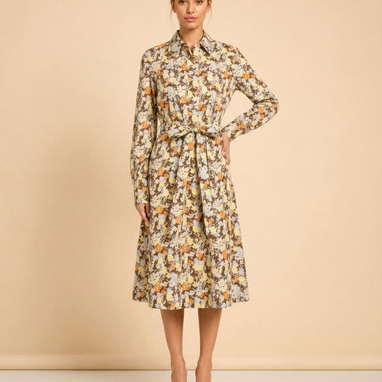 Silk Midi Length Dress