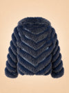 Silk Reversible Double Breasted Bomber ghost_back