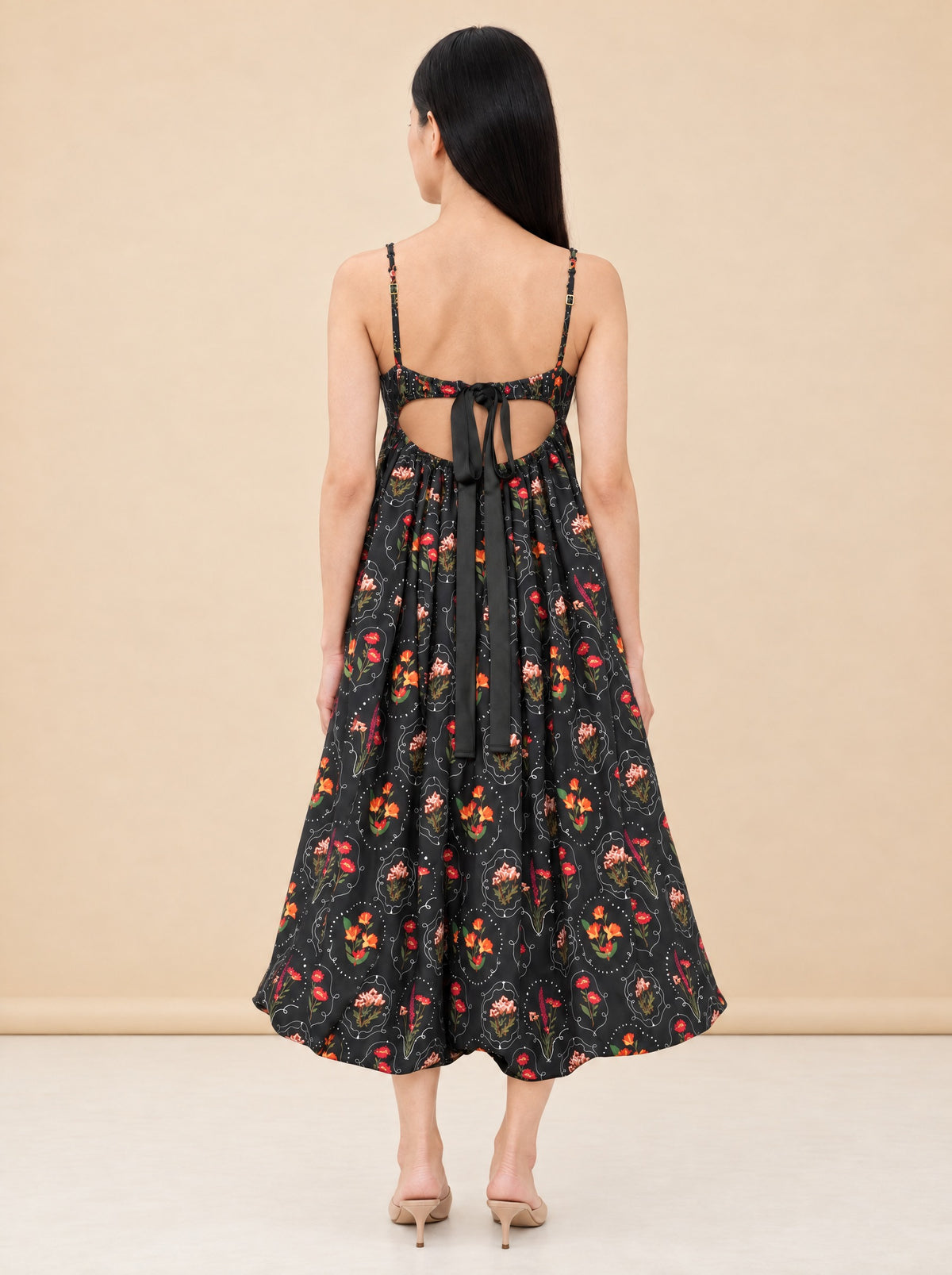 Simbolo Limonaria Oasis Midi-Dress model_back