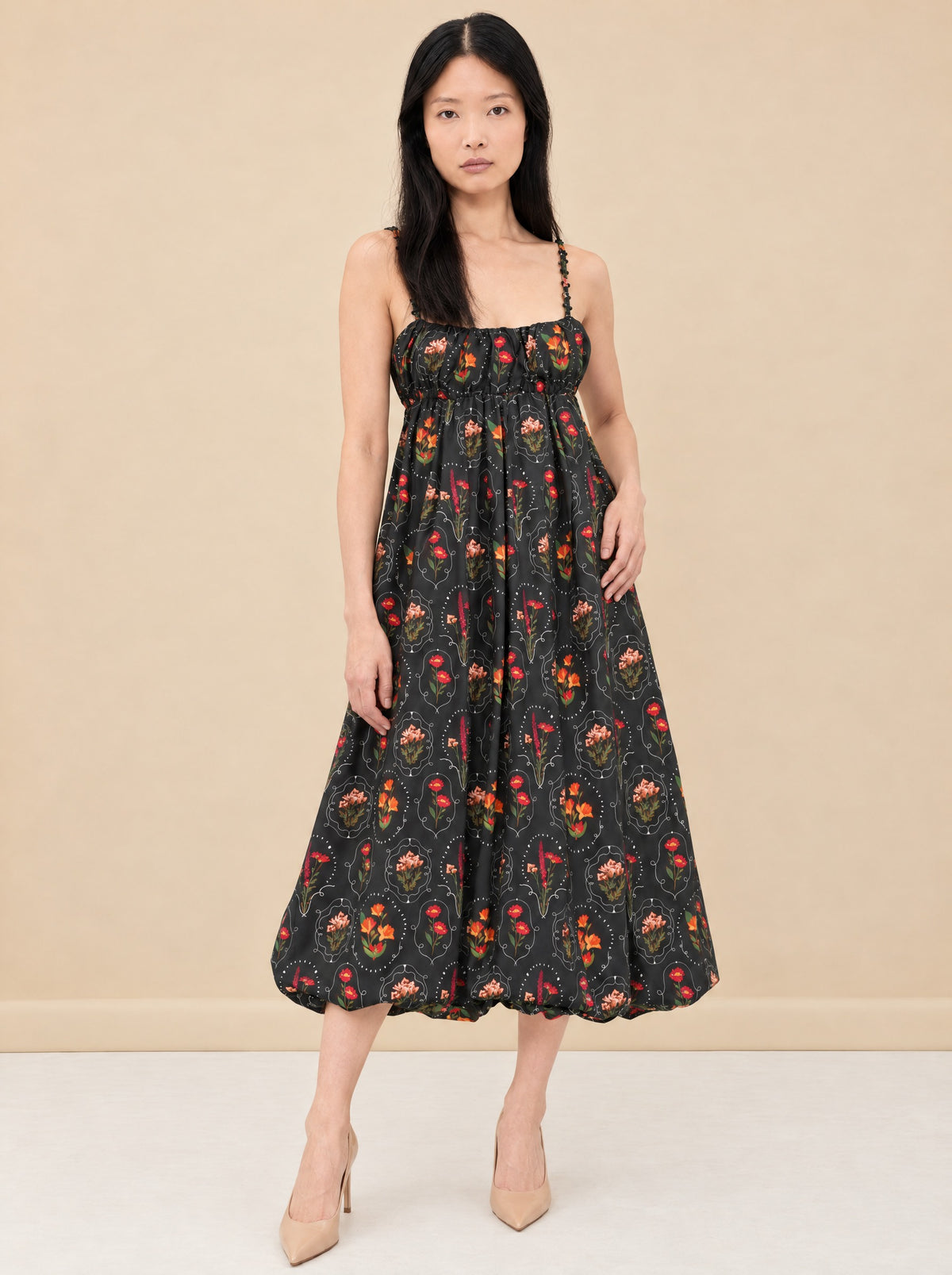 Simbolo Limonaria Oasis Midi-Dress model_front
