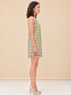 Sina Crochet Mini Dress model_side