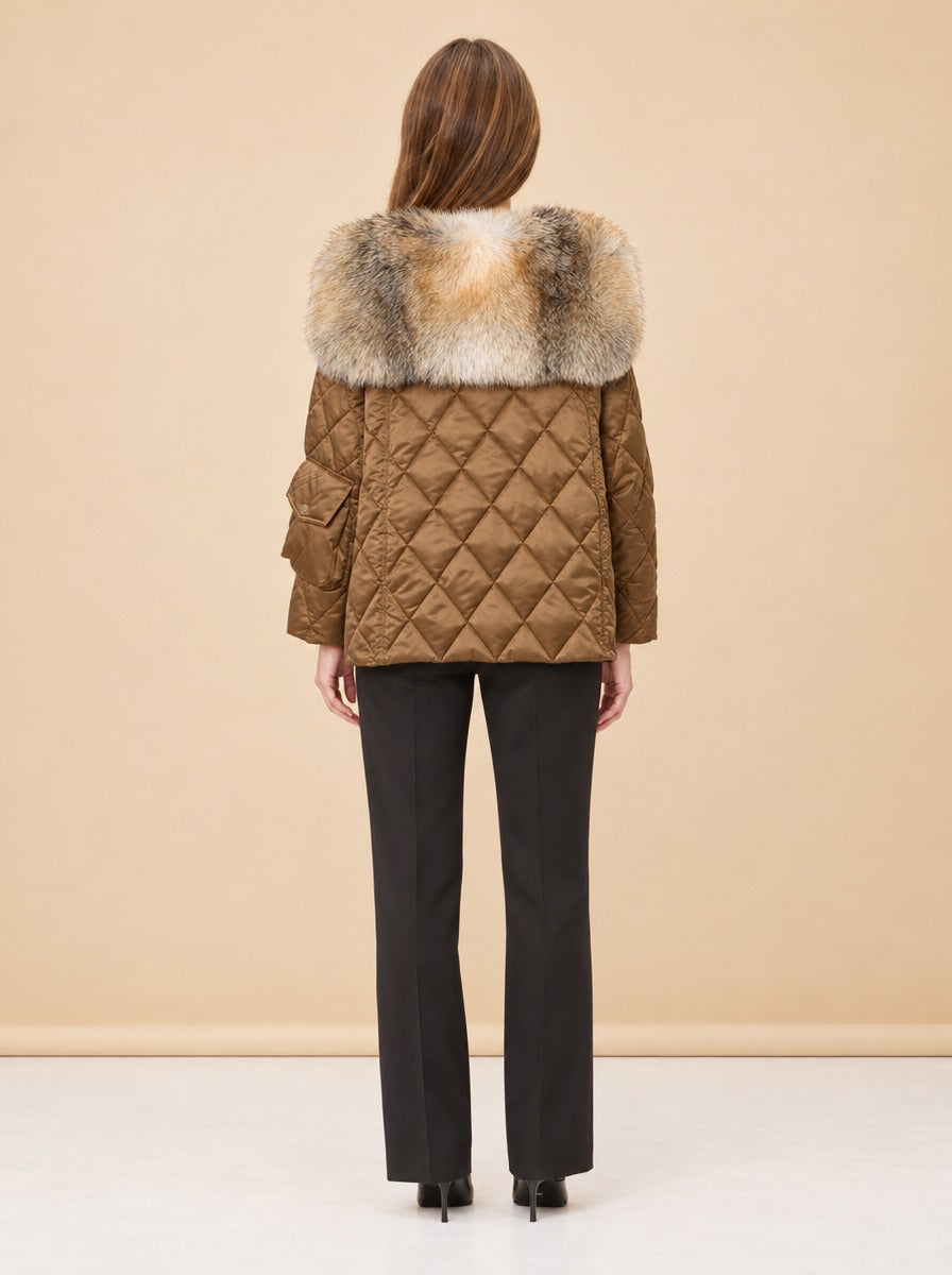 Slim Cut Tick Tock Coat model_back