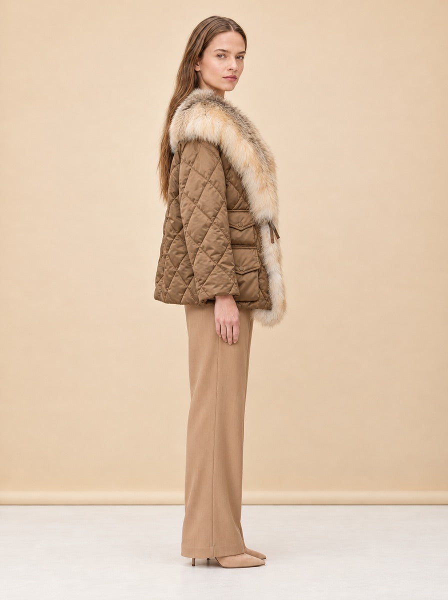 Slim Cut Tick Tock Coat model_side