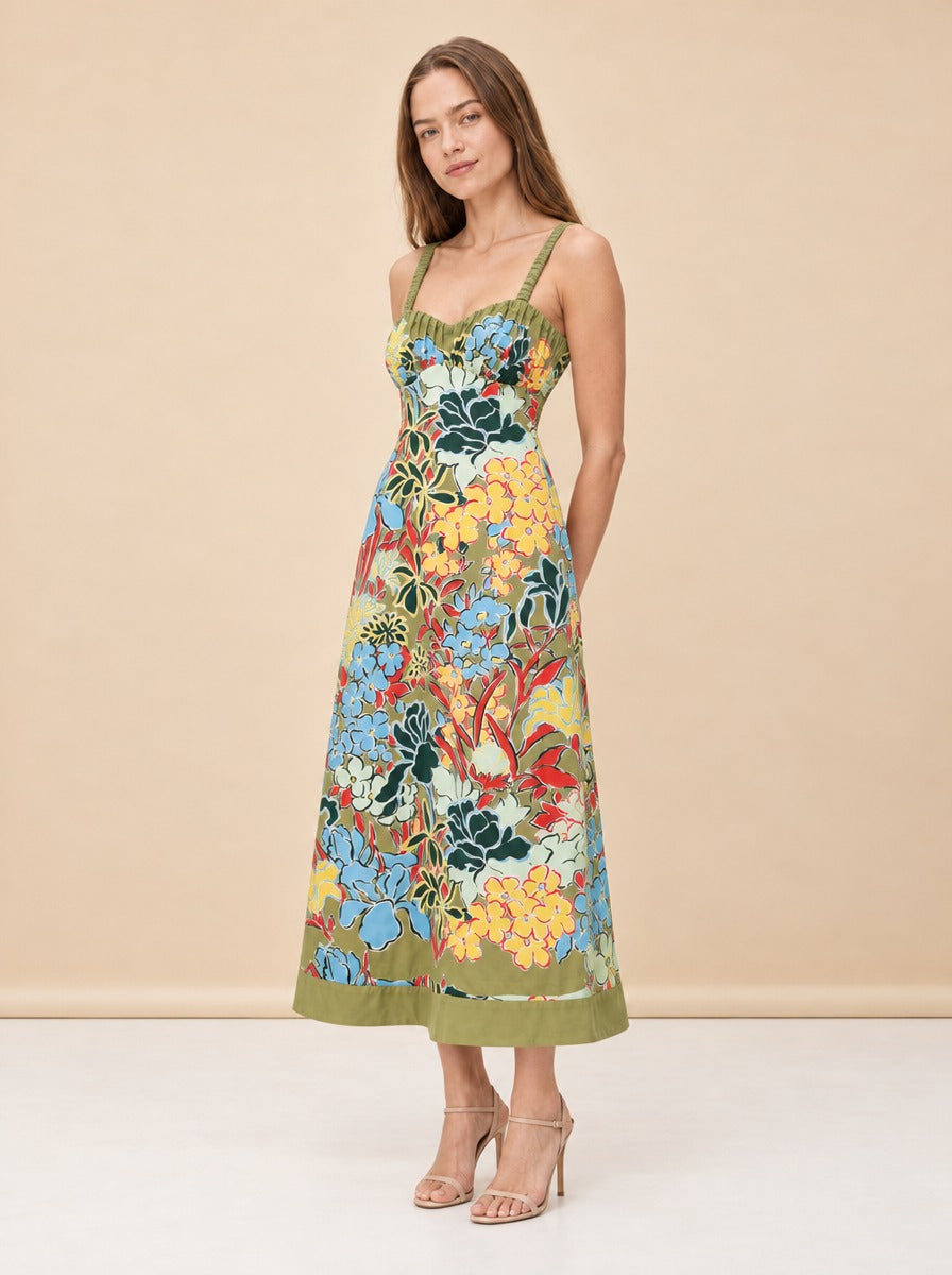 Solstice midi dress model_front_3