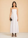 Sophie Broderie Anglaise Cotton Maxi Dress - front