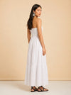 Sophie Broderie Anglaise Cotton Maxi Dress - detail
