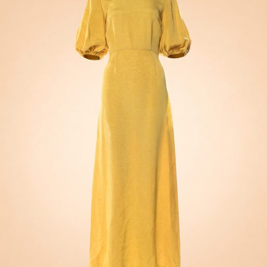 Printed Long Dress ghost_front