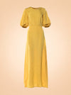 Printed Long Dress ghost_front
