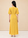 Printed Long Dress model_back