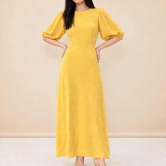 Printed Long Dress model_front_3
