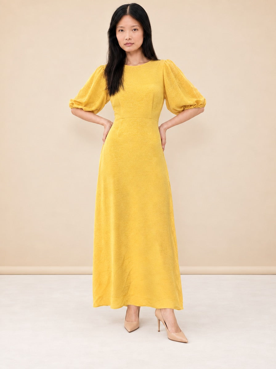 Printed Long Dress model_front_3