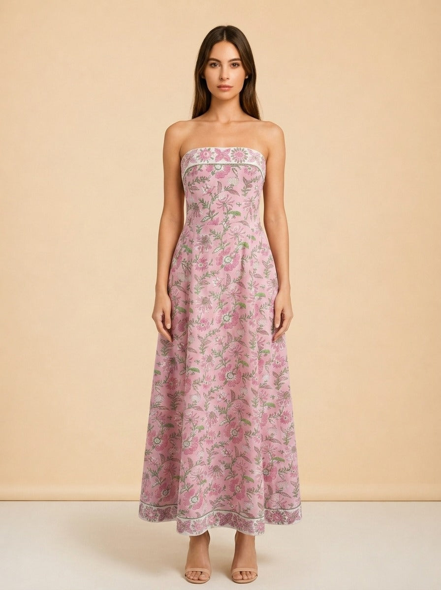 Strapless Maxi Dress (2nd slide of IG post) model_front
