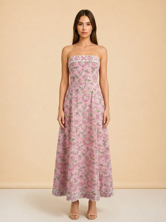 Strapless Maxi Dress (2nd slide of IG post) model_front