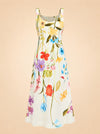 Sugarcane Slip Midi Dress ghost_front