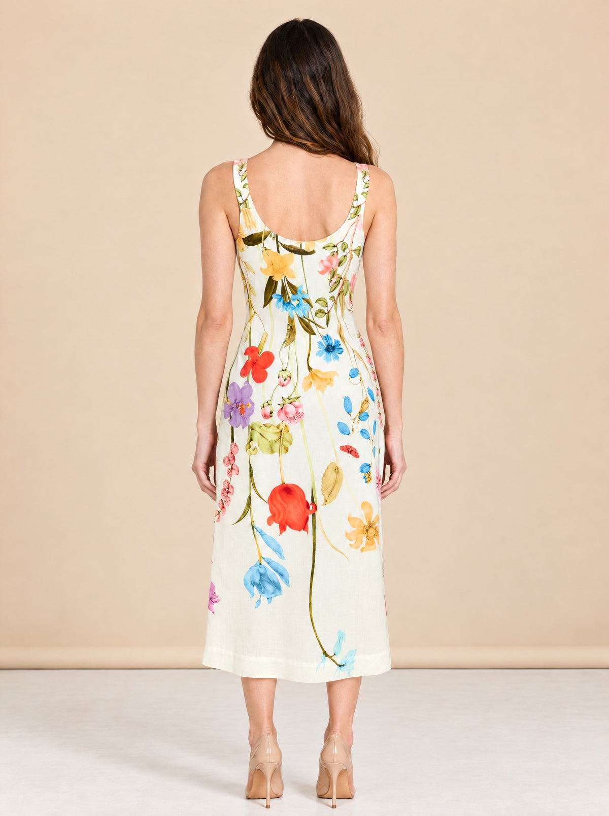 Sugarcane Slip Midi Dress model_back
