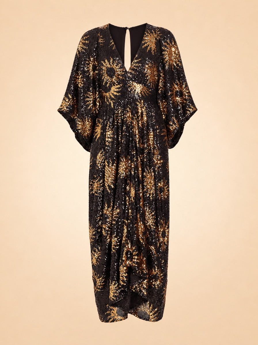 Women's Sunny Mood Sequin Midi-Dress ghost_front