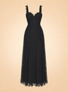 Sutton Lace Bustier Maxi Dress — ghost front