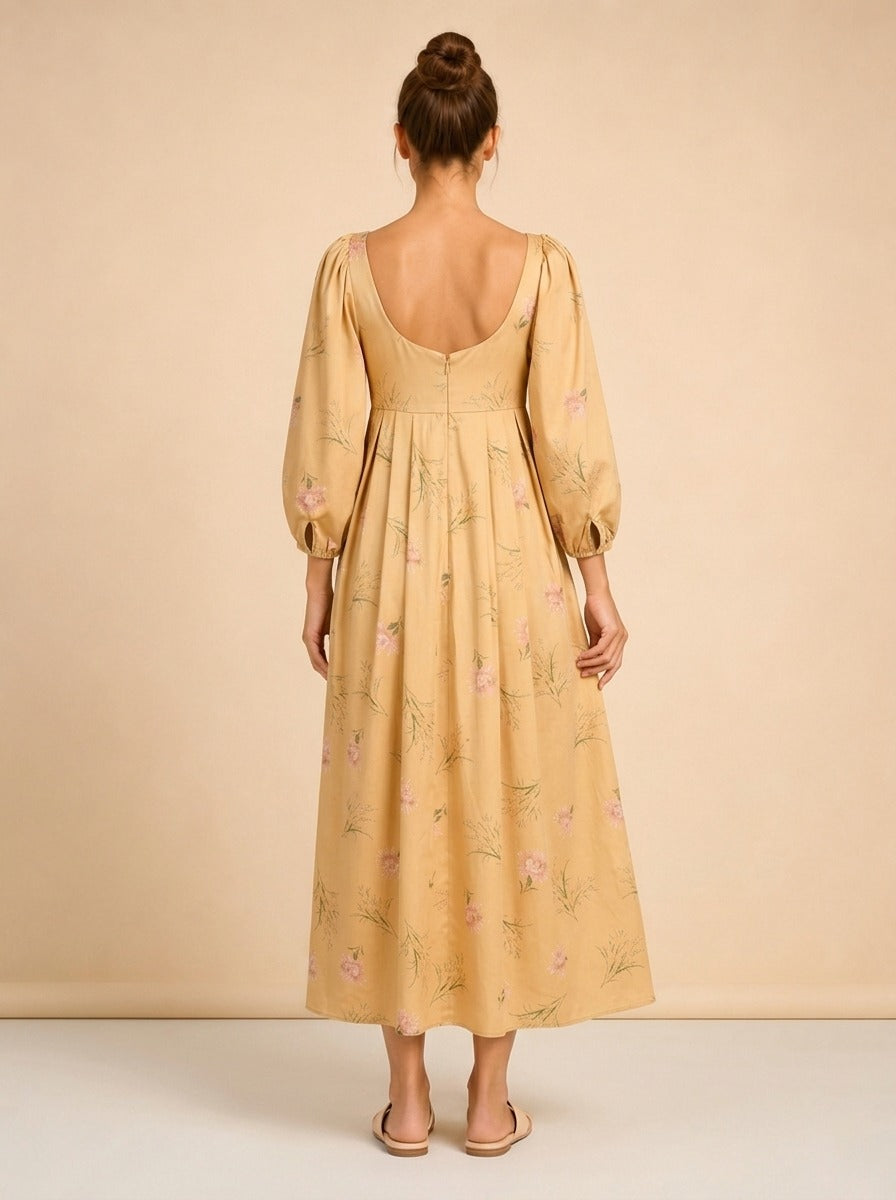 Sylvie Fleur Puff-Sleeve Dress — Rebecca Taylor