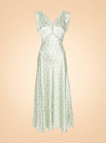 Tahlia Silk Maxi Dress — DÔEN
