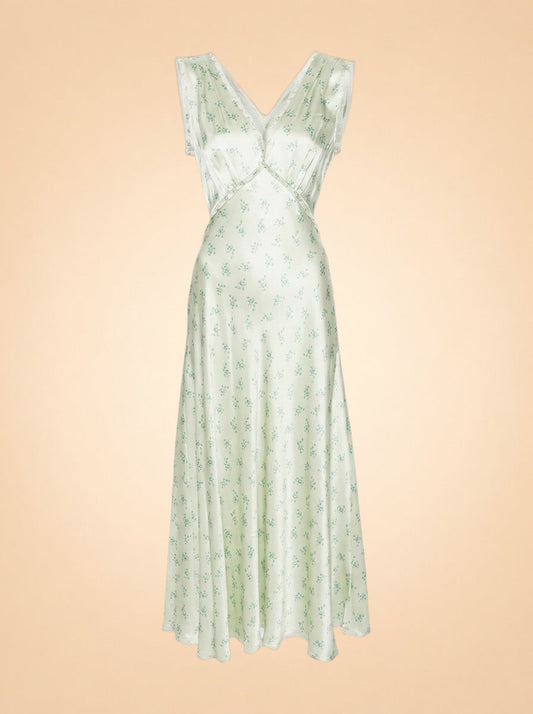 Tahlia Silk Maxi Dress — DÔEN