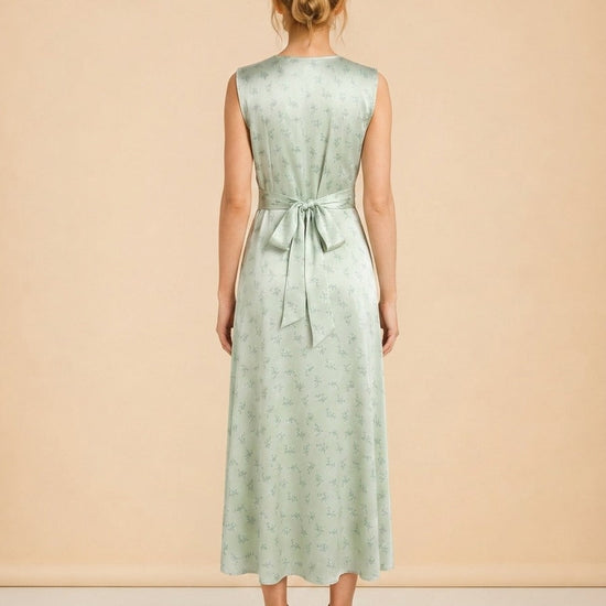 Tahlia Silk Maxi Dress — DÔEN