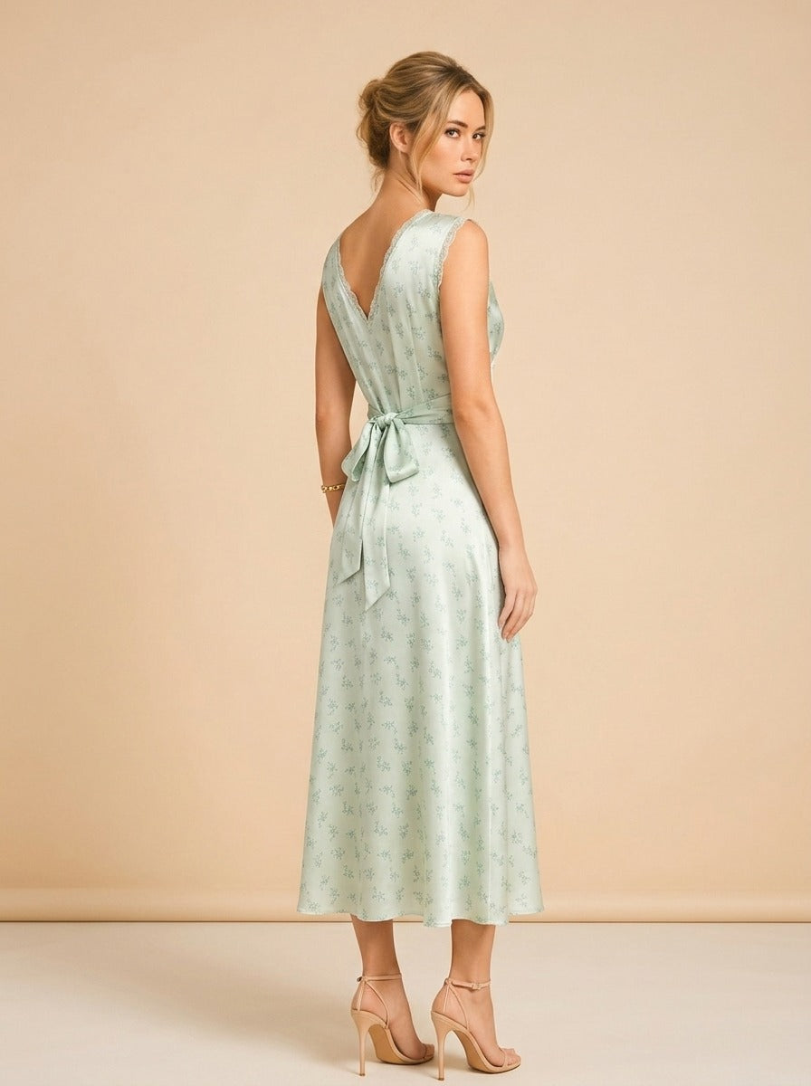 Tahlia Silk Maxi Dress — DÔEN