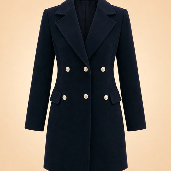 Tailored Golden Button Cashmere Blazer ghost_front