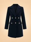 Tailored Golden Button Cashmere Blazer ghost_front