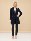 Tailored Golden Button Cashmere Blazer model_front_2