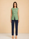 Tamara Tweed Vest model_front
