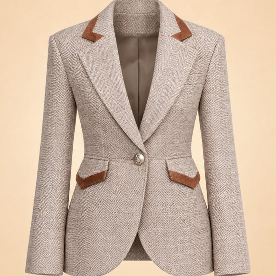 Taped Seamed Blazer ghost_front