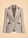 Taped Seamed Blazer ghost_front