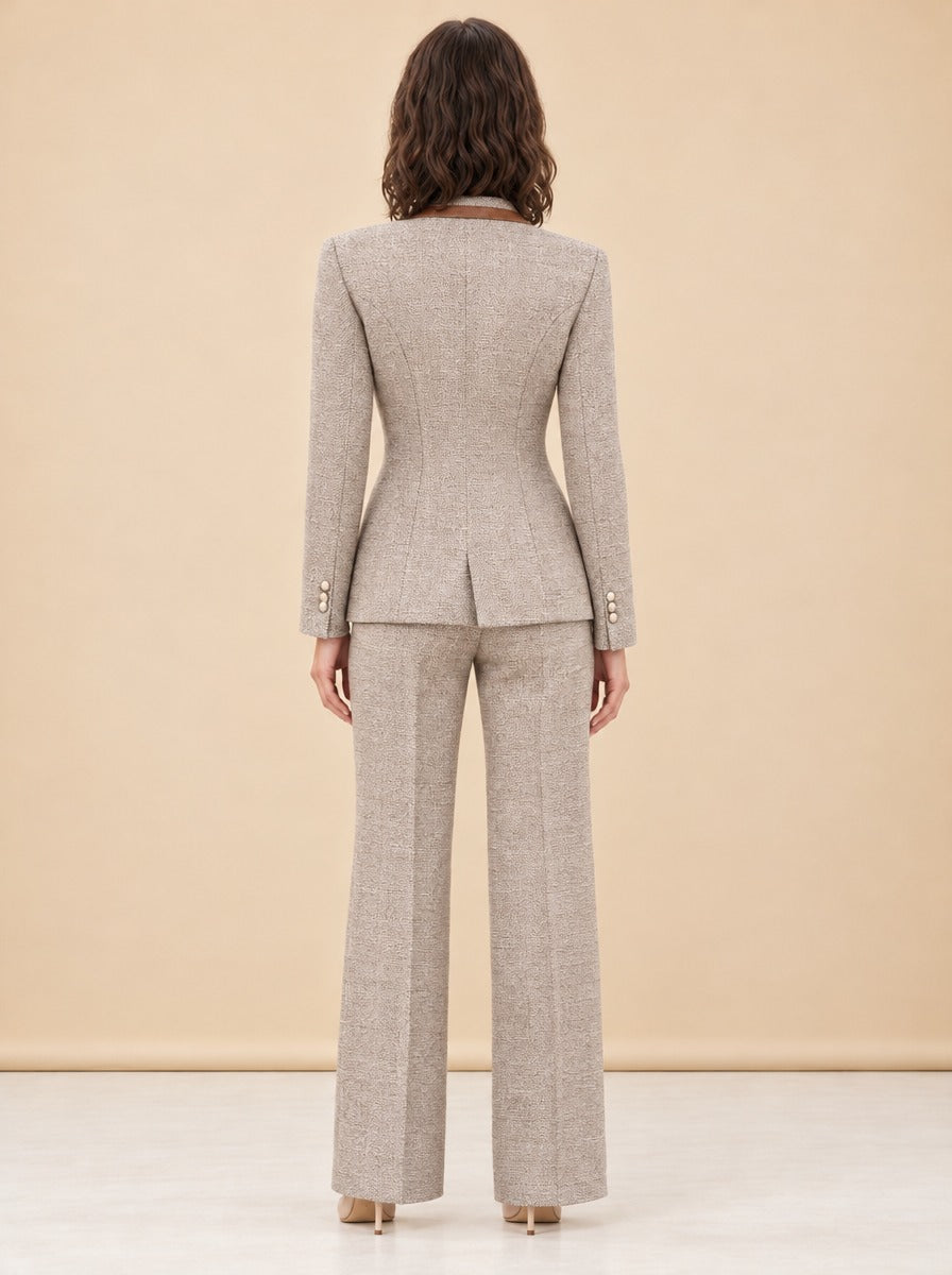 Taped Seamed Blazer model_back