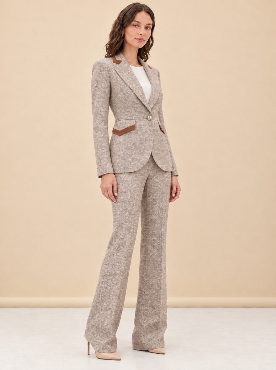 Taped Seamed Blazer model_front_2