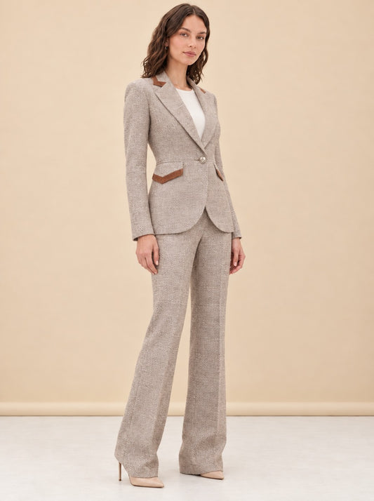 Taped Seamed Blazer model_front_2