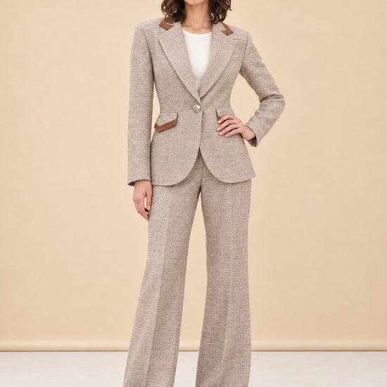Taped Seamed Blazer model_front_3