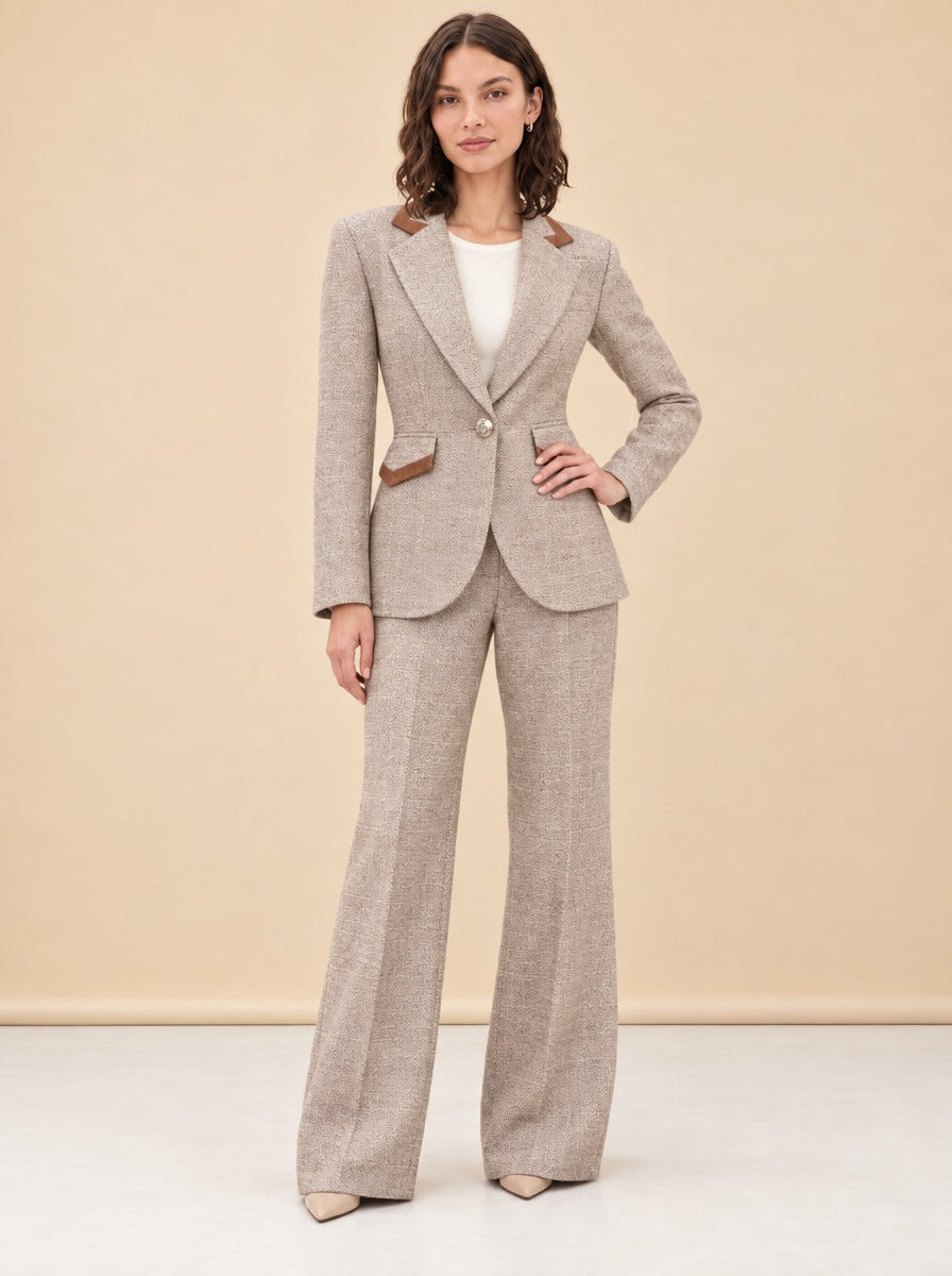 Taped Seamed Blazer model_front_3