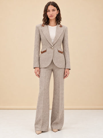 Taped Seamed Blazer model_front