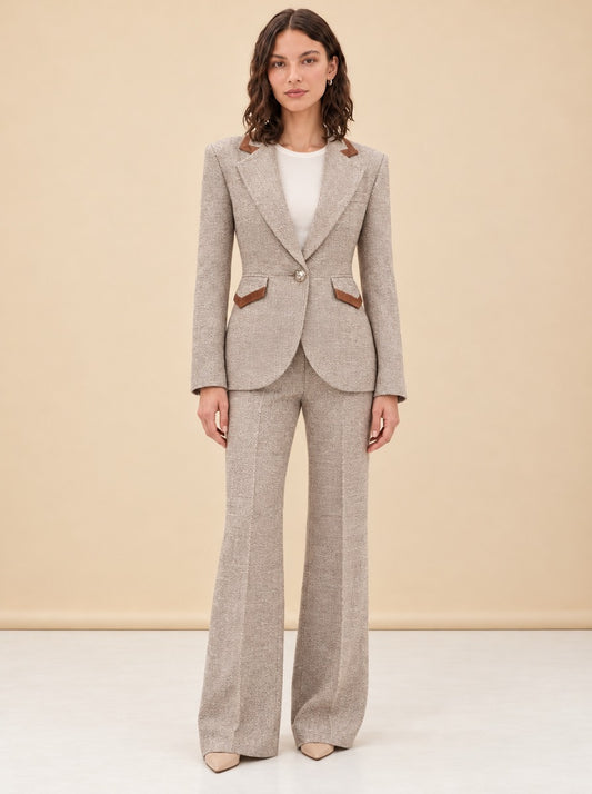 Taped Seamed Blazer model_front