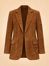 Tawa Suede Blazer ghost_front