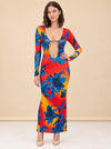 Open Back Knit Maxi Dress model_front_3