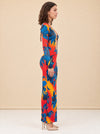 Open Back Knit Maxi Dress model_side