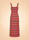 The Agnes Dress – Sunset Gingham ghost_back