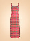 The Agnes Dress – Sunset Gingham ghost_front