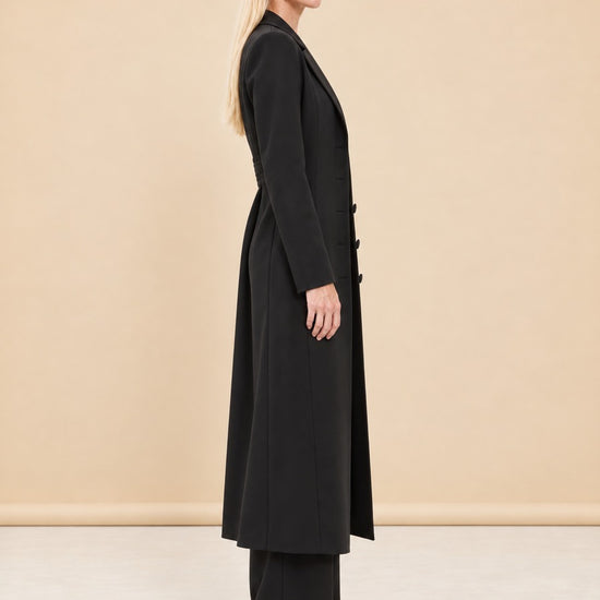 The Camille Coat model_side