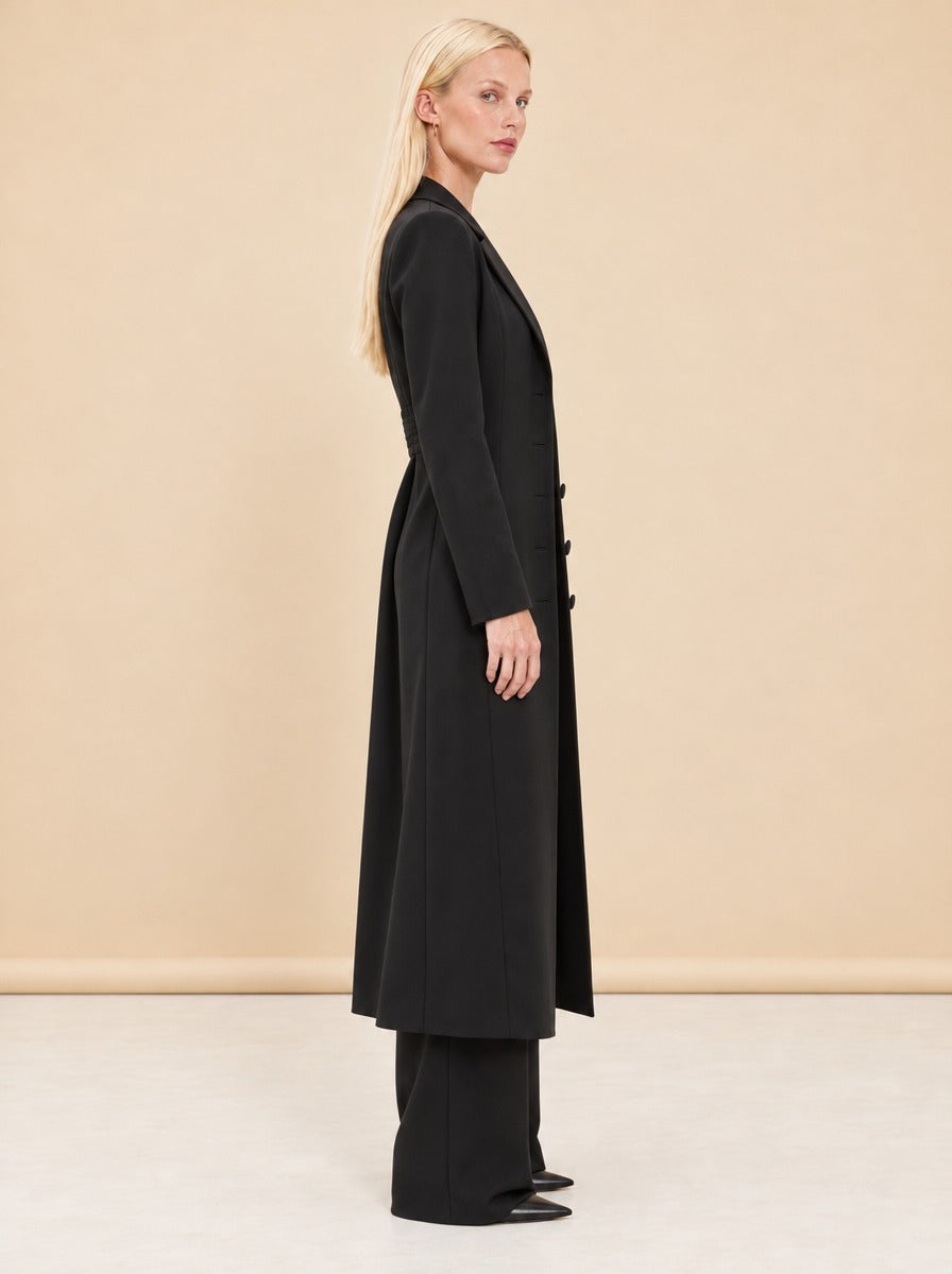 The Camille Coat model_side