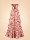 The Charlotte Dress in Red Toile ghost_back
